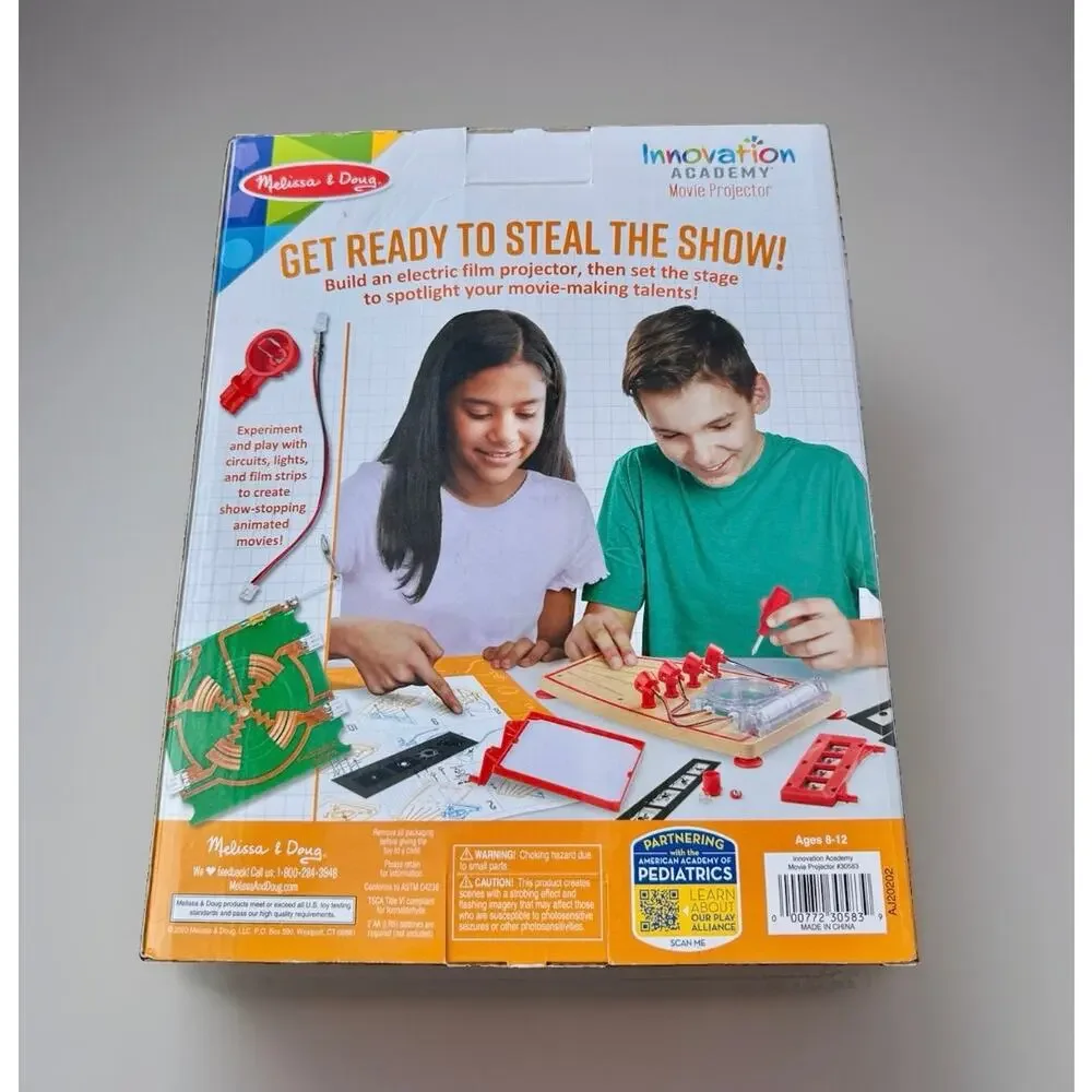 Melissa & Doug Innovation Academy Movie Projector STEM Kit NEW SEALED 30853